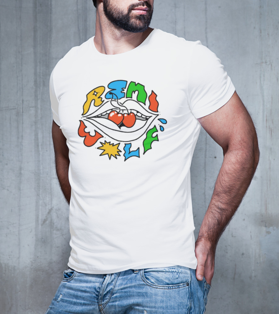 Remi Wolf Cherries Colorful Abstract Text Bright And Playful Style T-Shirt