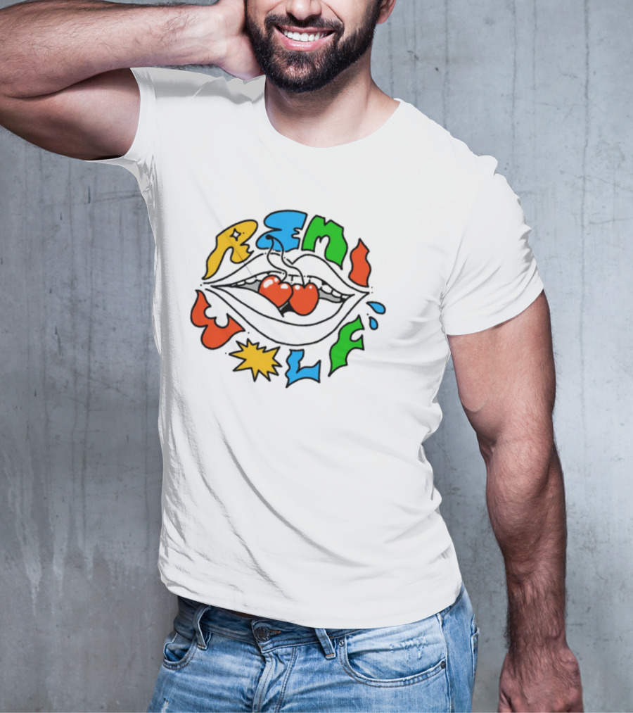 Remi Wolf Cherries Colorful Abstract Text Bright And Playful Style T-Shirt