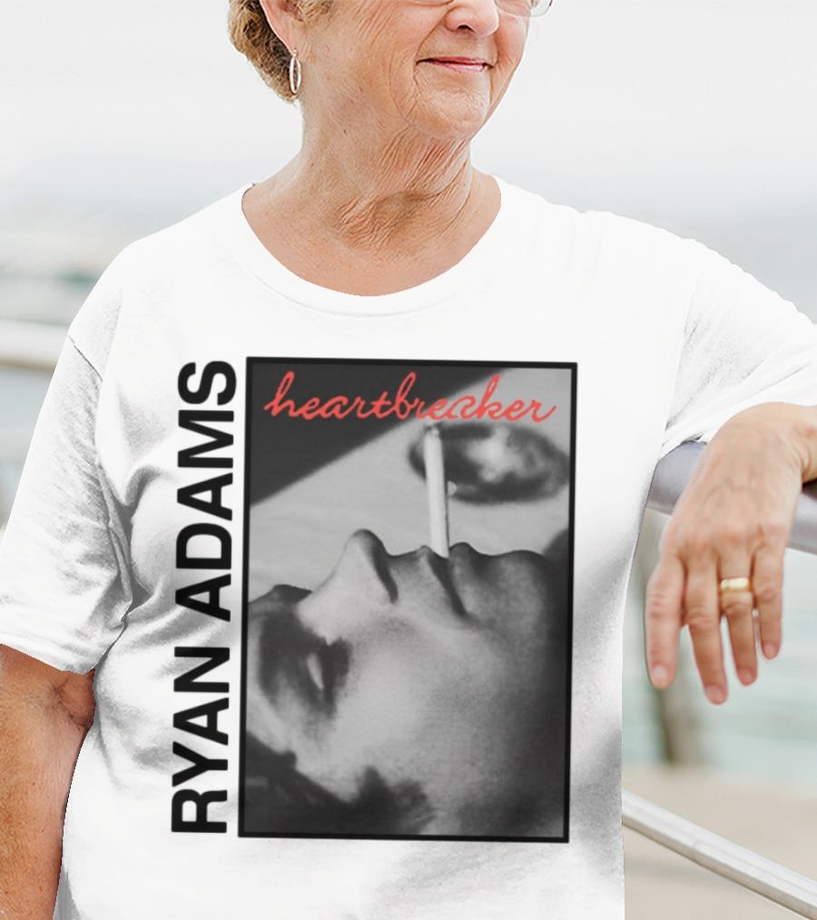 Ryan Adams Heartbreaker Anniversary Cigarette Portrait T-Shirt