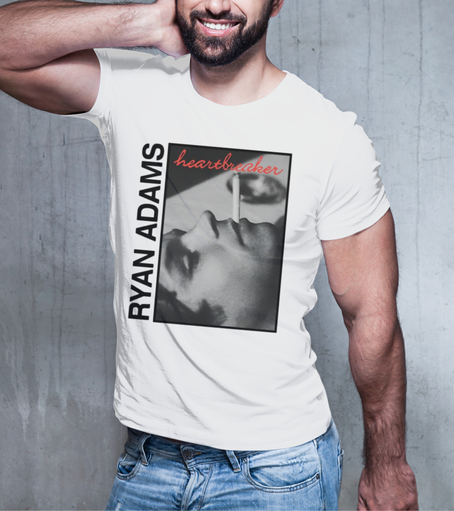 Ryan Adams Heartbreaker Anniversary Cigarette Portrait T-Shirt