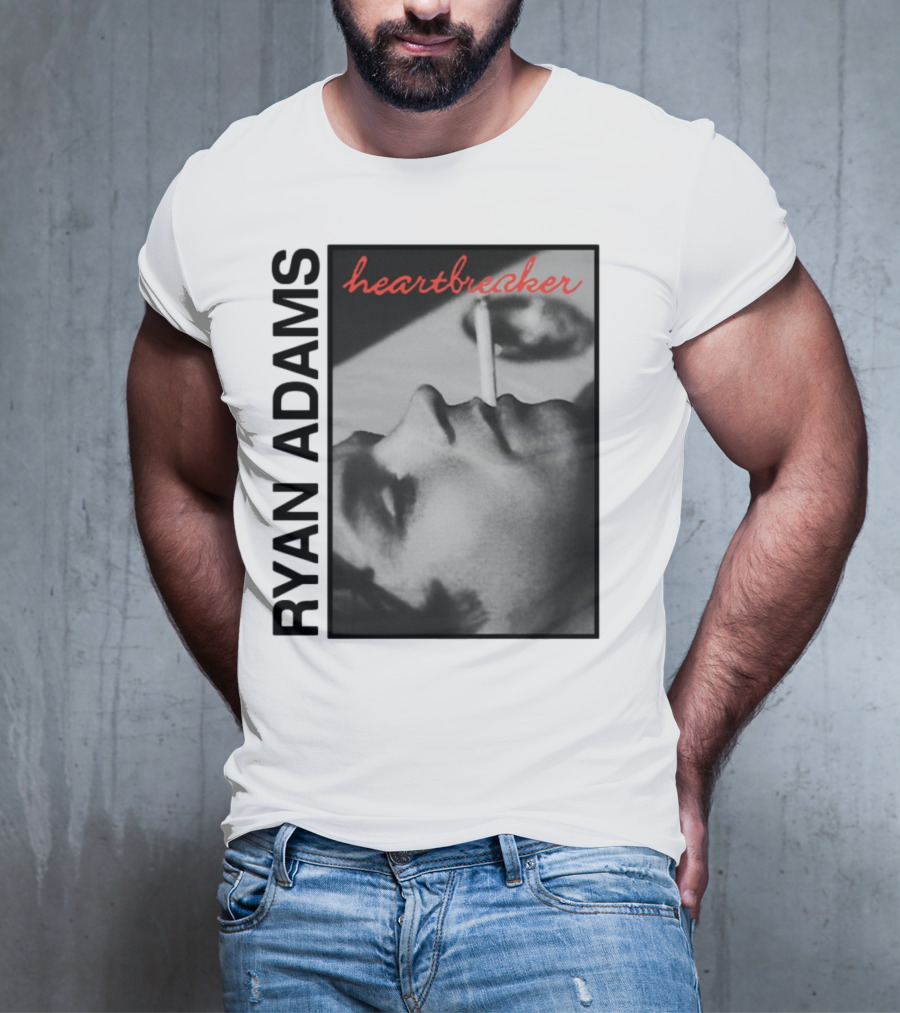 Ryan Adams Heartbreaker Anniversary Cigarette Portrait T-Shirt