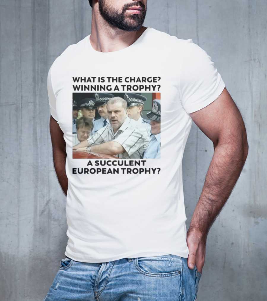 Winning A European Trophy Succulent Charge Police Scene T-Shirt