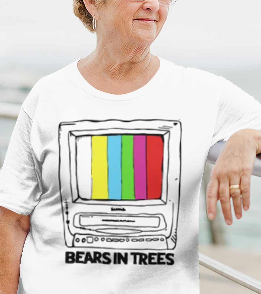 Bearsintrees TV Colorful Retro Bars Aesthetic T-Shirt