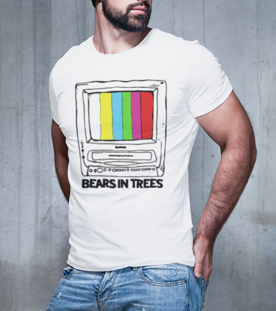Bearsintrees TV Colorful Retro Bars Aesthetic T-Shirt