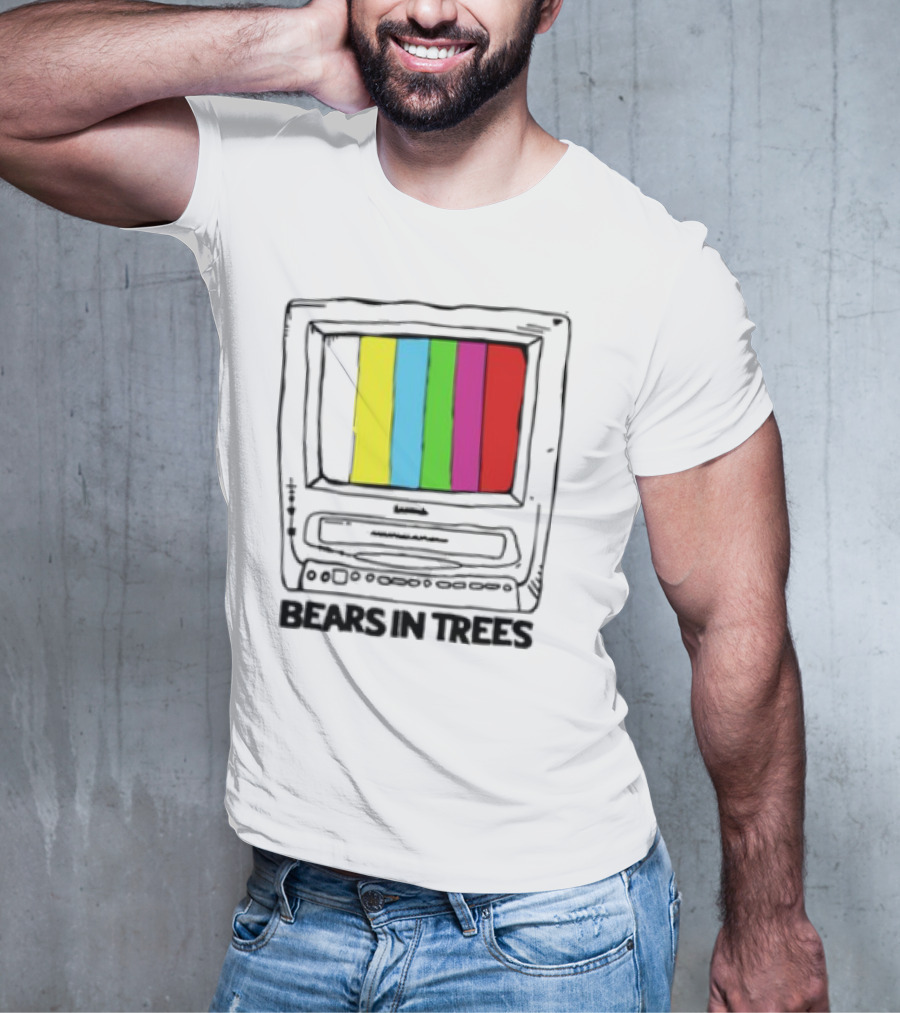 Bearsintrees TV Colorful Retro Bars Aesthetic T-Shirt
