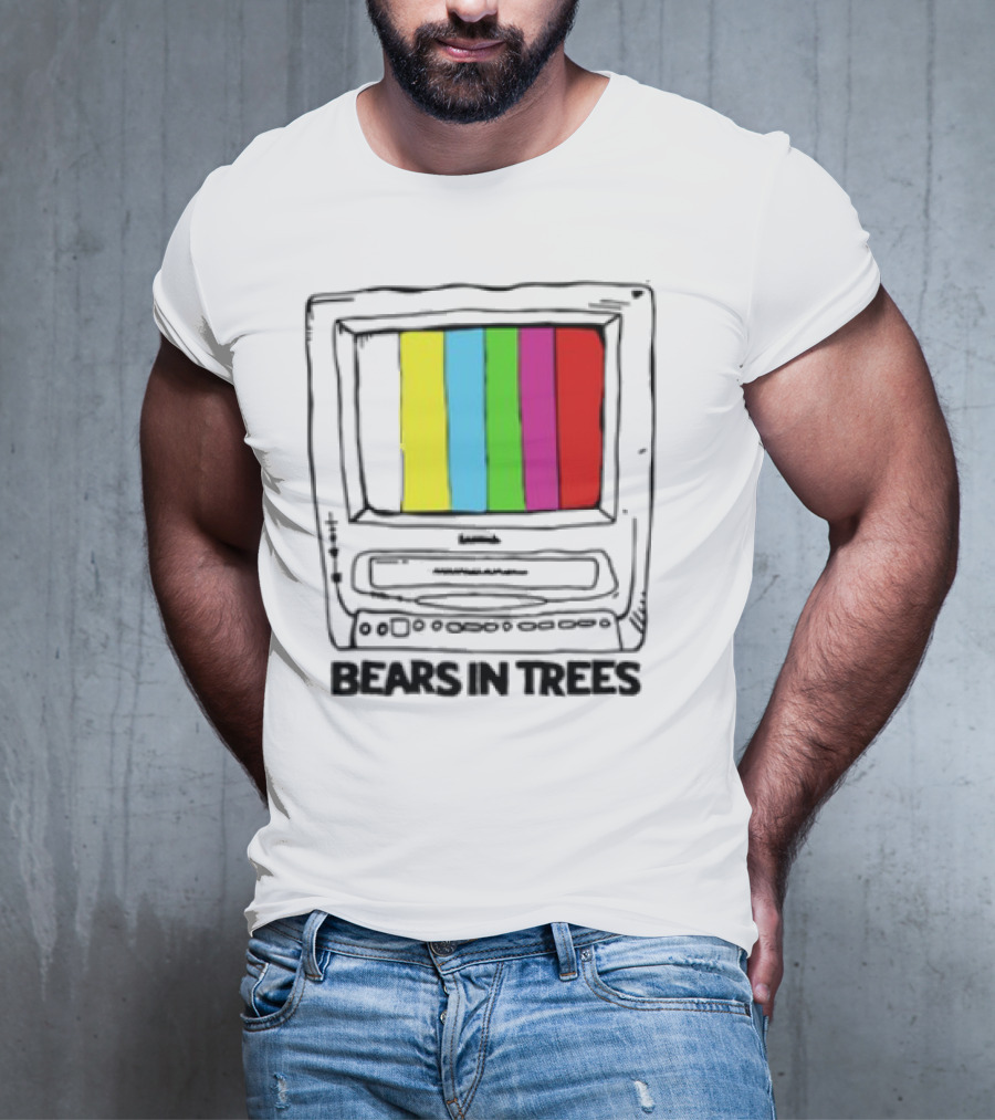 Bearsintrees TV Colorful Retro Bars Aesthetic T-Shirt
