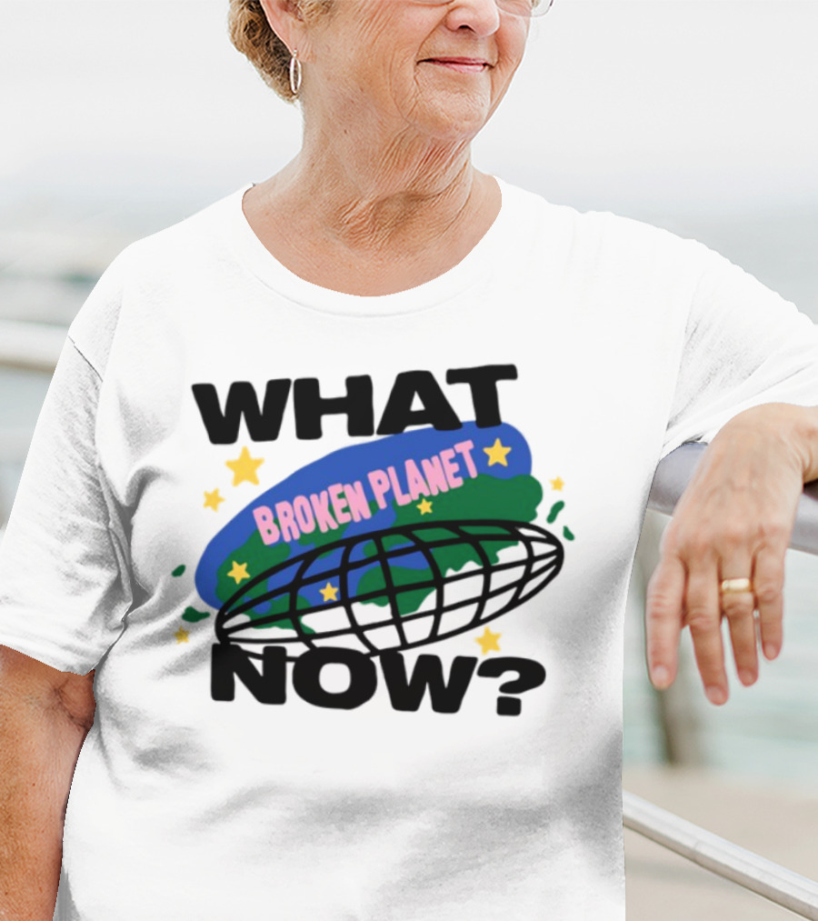 Broken Planet What Now Stars Globe T-Shirt