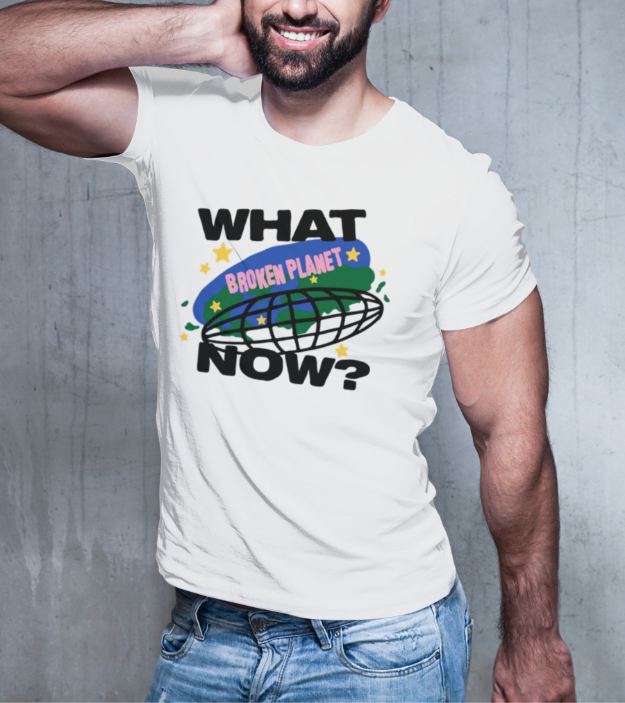 Broken Planet What Now Stars Globe T-Shirt