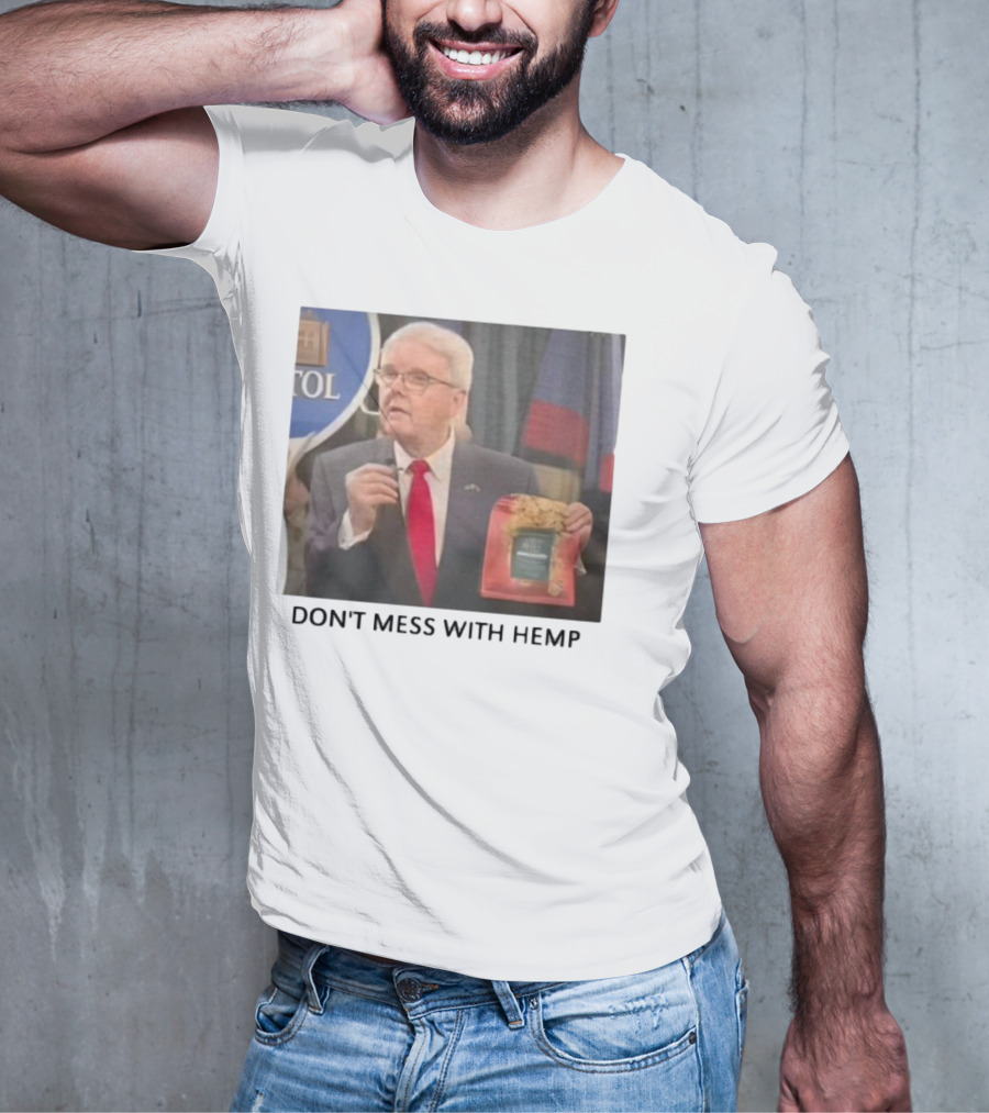 Don't Mess With Hemp Capitol Speech Red Tie Holder T-Shirt