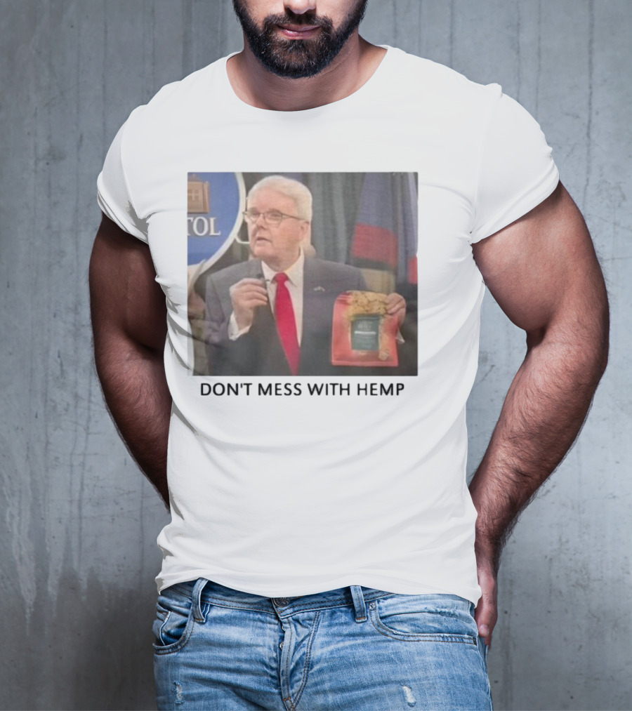 Don't Mess With Hemp Capitol Speech Red Tie Holder T-Shirt