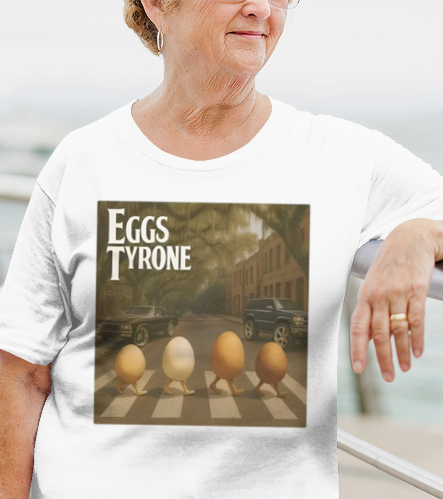 Eggs Tyrone Abbey Road Parody Street Scene T-Shirt