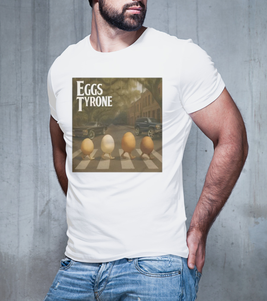 Eggs Tyrone Abbey Road Parody Street Scene T-Shirt