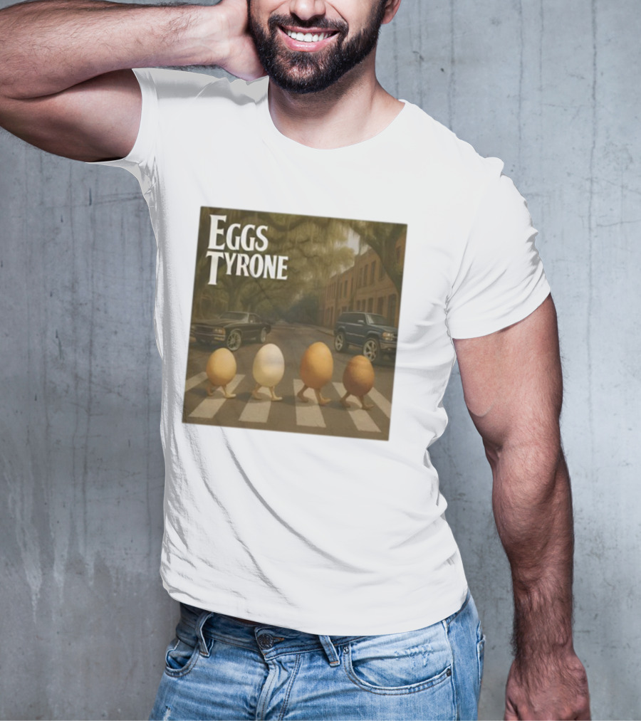 Eggs Tyrone Abbey Road Parody Street Scene T-Shirt