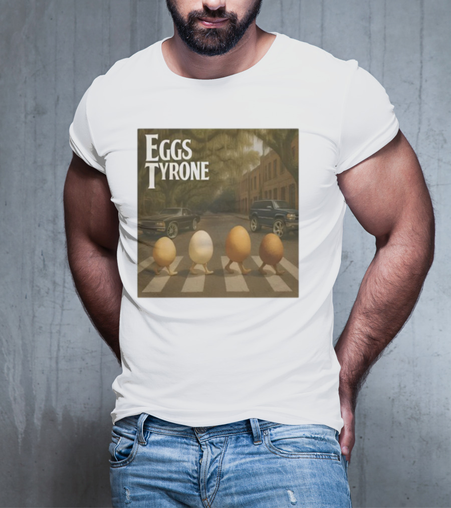 Eggs Tyrone Abbey Road Parody Street Scene T-Shirt