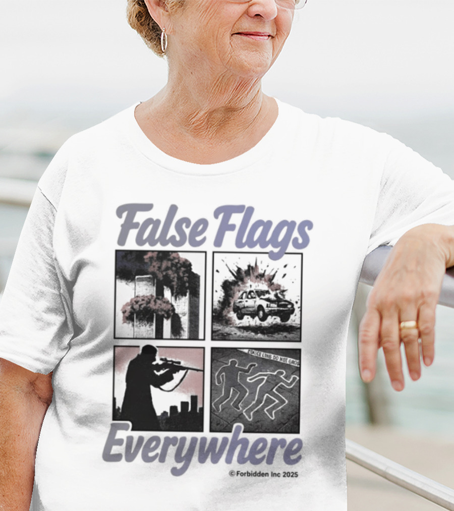 False Flags Explosions Imagery Everywhere T-Shirt