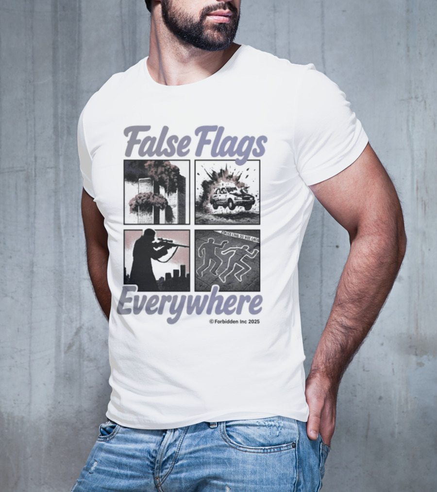 False Flags Explosions Imagery Everywhere T-Shirt