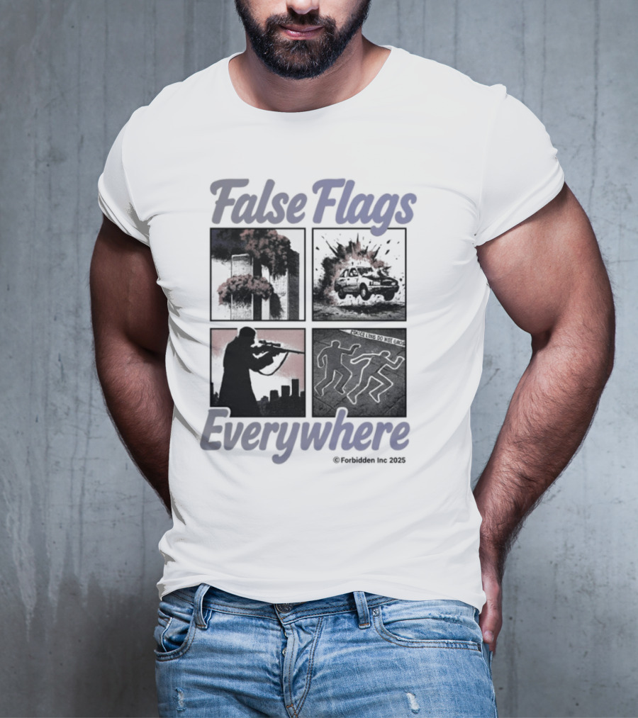 False Flags Explosions Imagery Everywhere T-Shirt