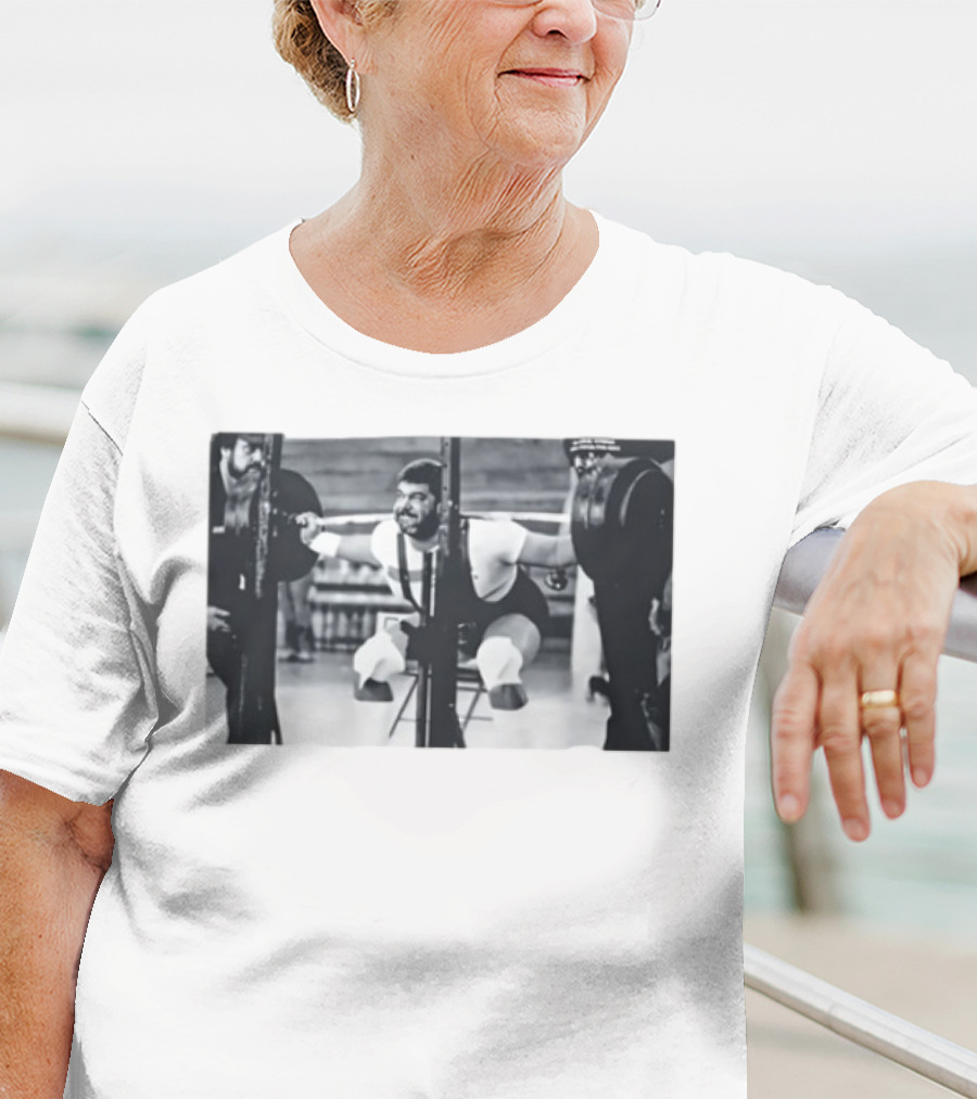 Jim Irsay Gym Powerlifting Vintage Weightlifting Session T-Shirt