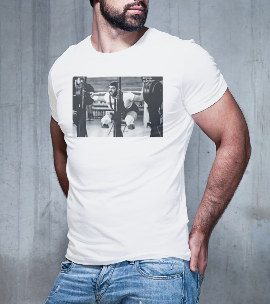 Jim Irsay Gym Powerlifting Vintage Weightlifting Session T-Shirt