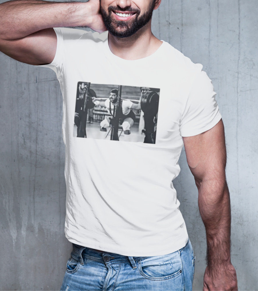 Jim Irsay Gym Powerlifting Vintage Weightlifting Session T-Shirt