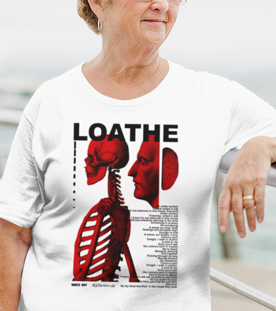Loathe Anatomy Skull And Brain Illustration T-Shirt