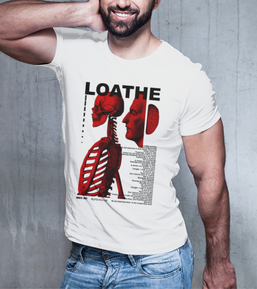 Loathe Anatomy Skull And Brain Illustration T-Shirt