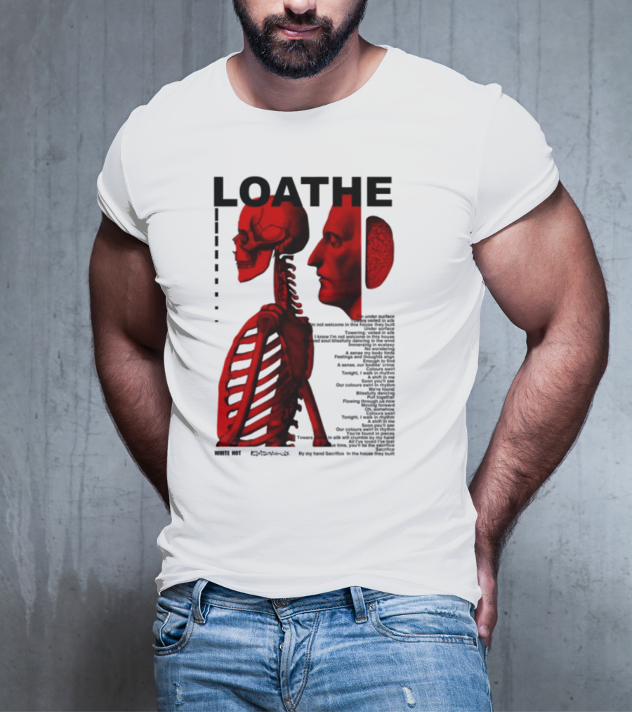 Loathe Anatomy Skull And Brain Illustration T-Shirt