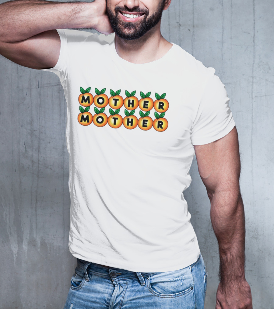 Mother Mother Peach Design Pattern T-Shirt