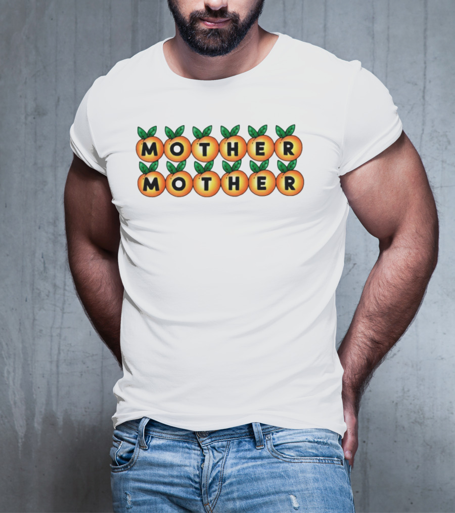 Mother Mother Peach Design Pattern T-Shirt