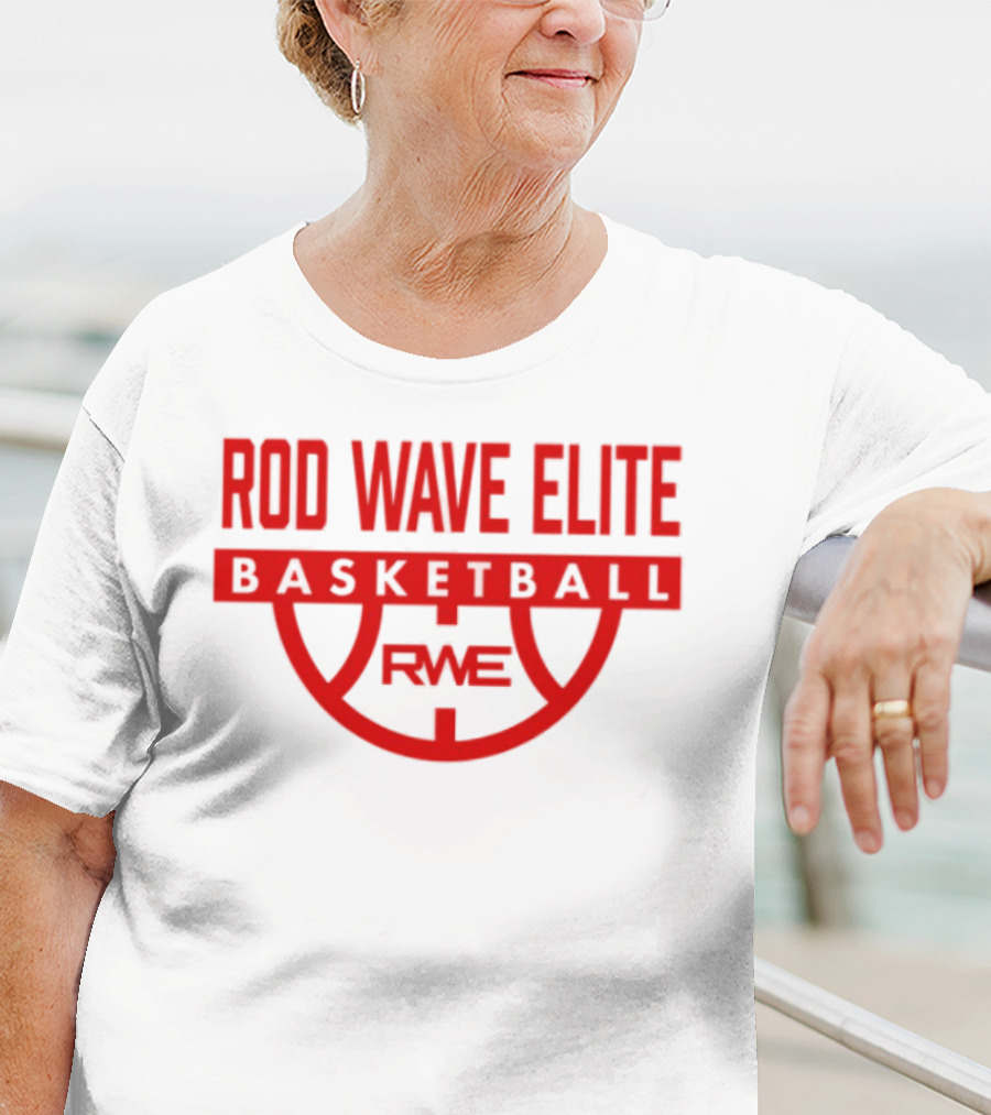 Rod Wave Elite Basketball RWE Performance White T-Shirt