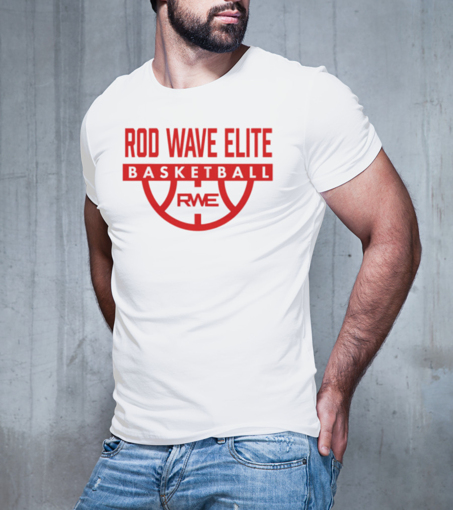 Rod Wave Elite Basketball RWE Performance White T-Shirt