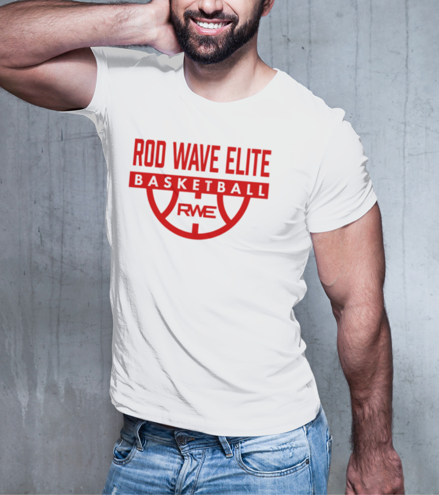 Rod Wave Elite Basketball RWE Performance White T-Shirt