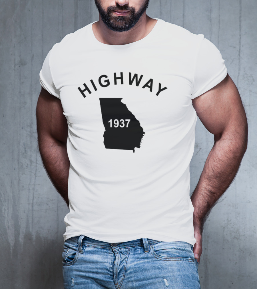 Highway 1937 Georgia Map Design Tyrus T-Shirt