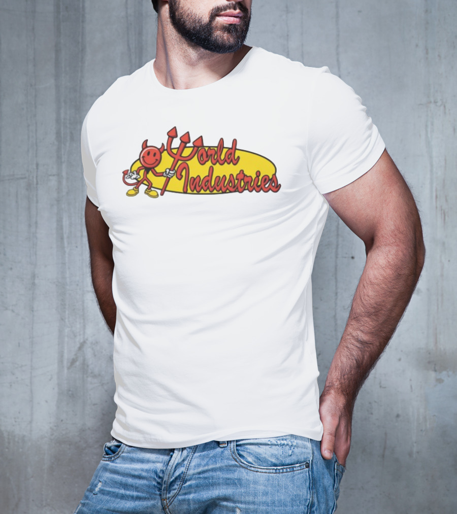 World Industries Devil Smiley Trident Oval T-Shirt