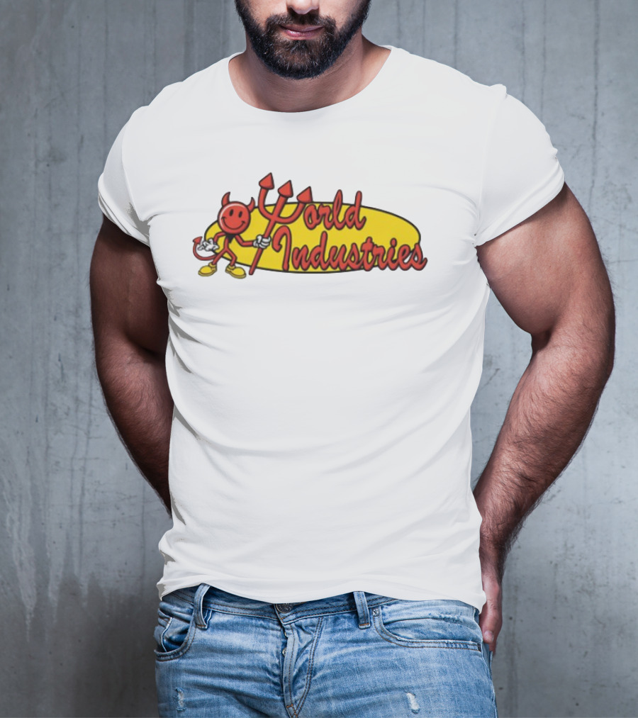 World Industries Devil Smiley Trident Oval T-Shirt