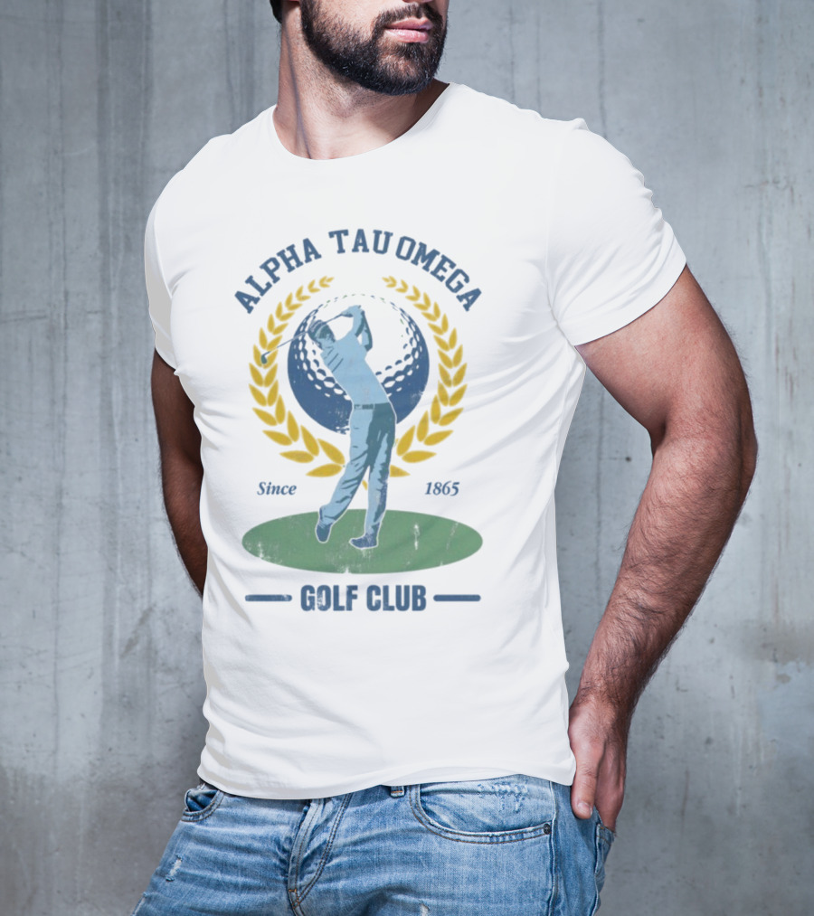 Alpha Tau Omega Golf Club Vintage Design Since 1865 T-Shirt