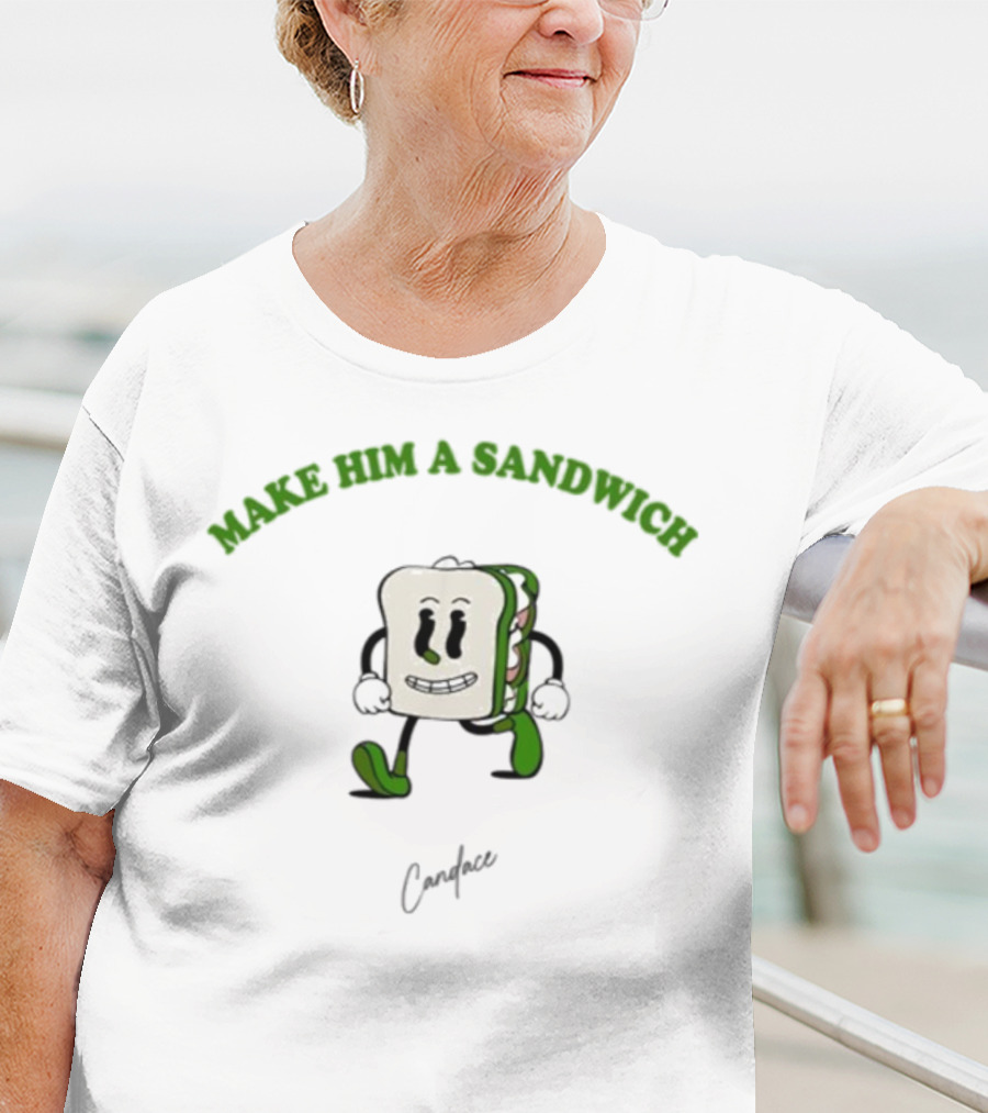 Candace Owens Make Him A Sandwich Walking Sandwich Character T-Shirt