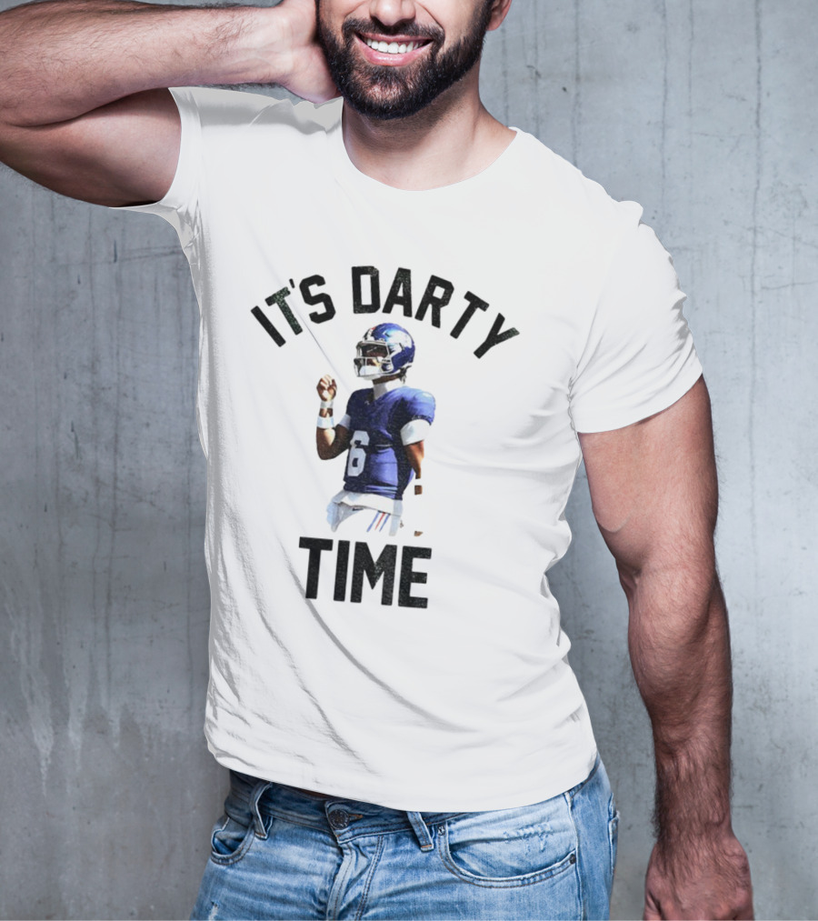 Jaxson Dart It's Darty Time New York Giants Football NFL 2025 T-Shirt