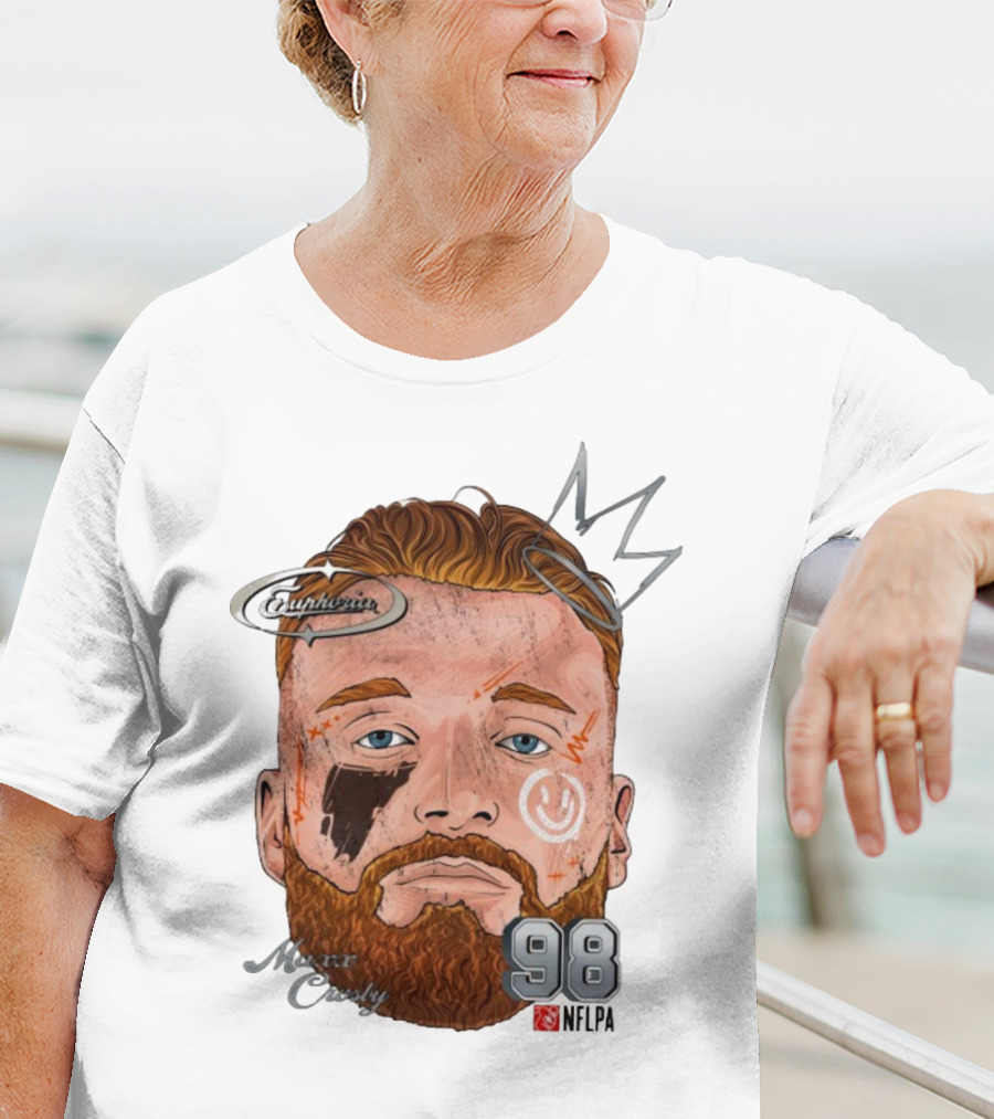 Euphoria Maxx Crosby 98 NFL Fat Head Illustration T-Shirt