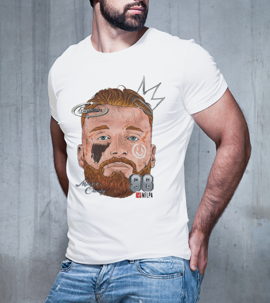 Euphoria Maxx Crosby 98 NFL Fat Head Illustration T-Shirt