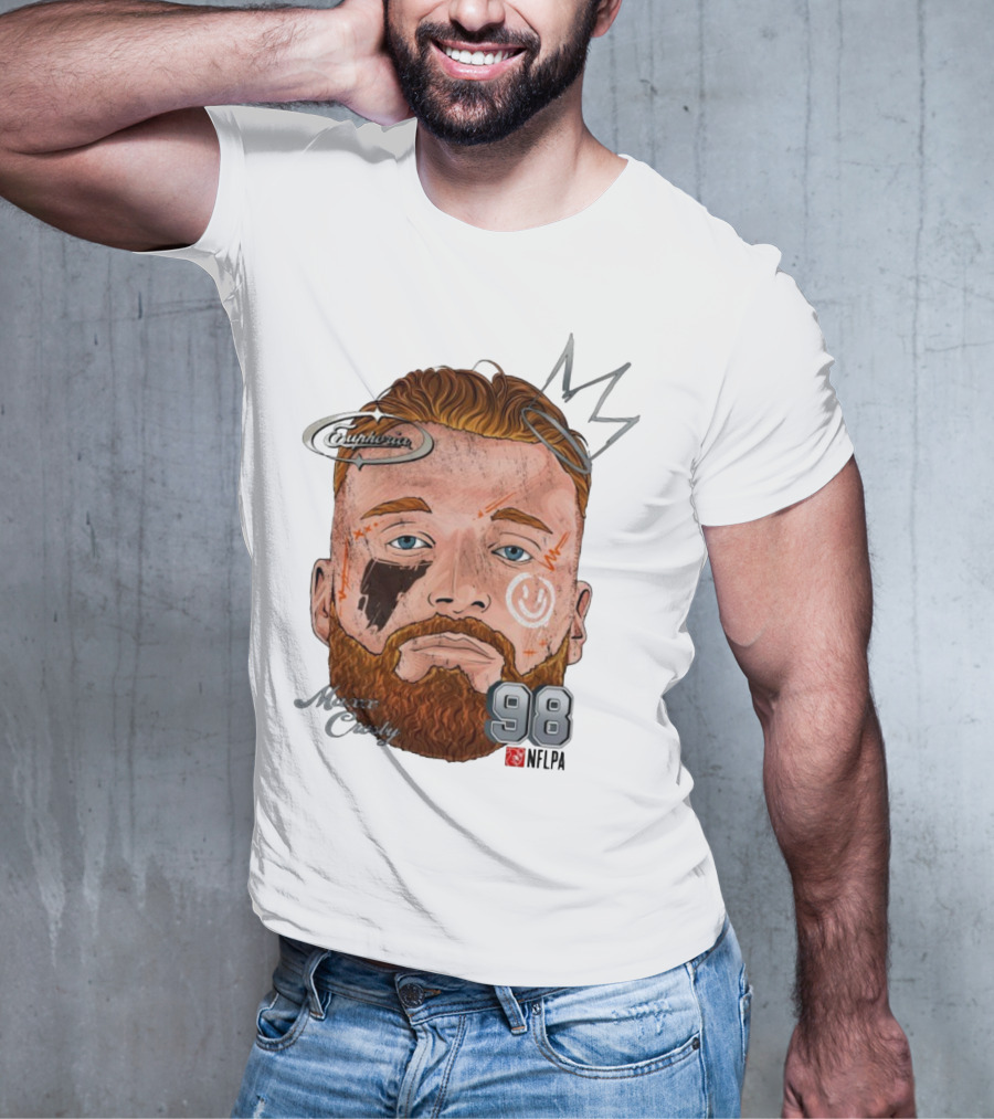 Euphoria Maxx Crosby 98 NFL Fat Head Illustration T-Shirt