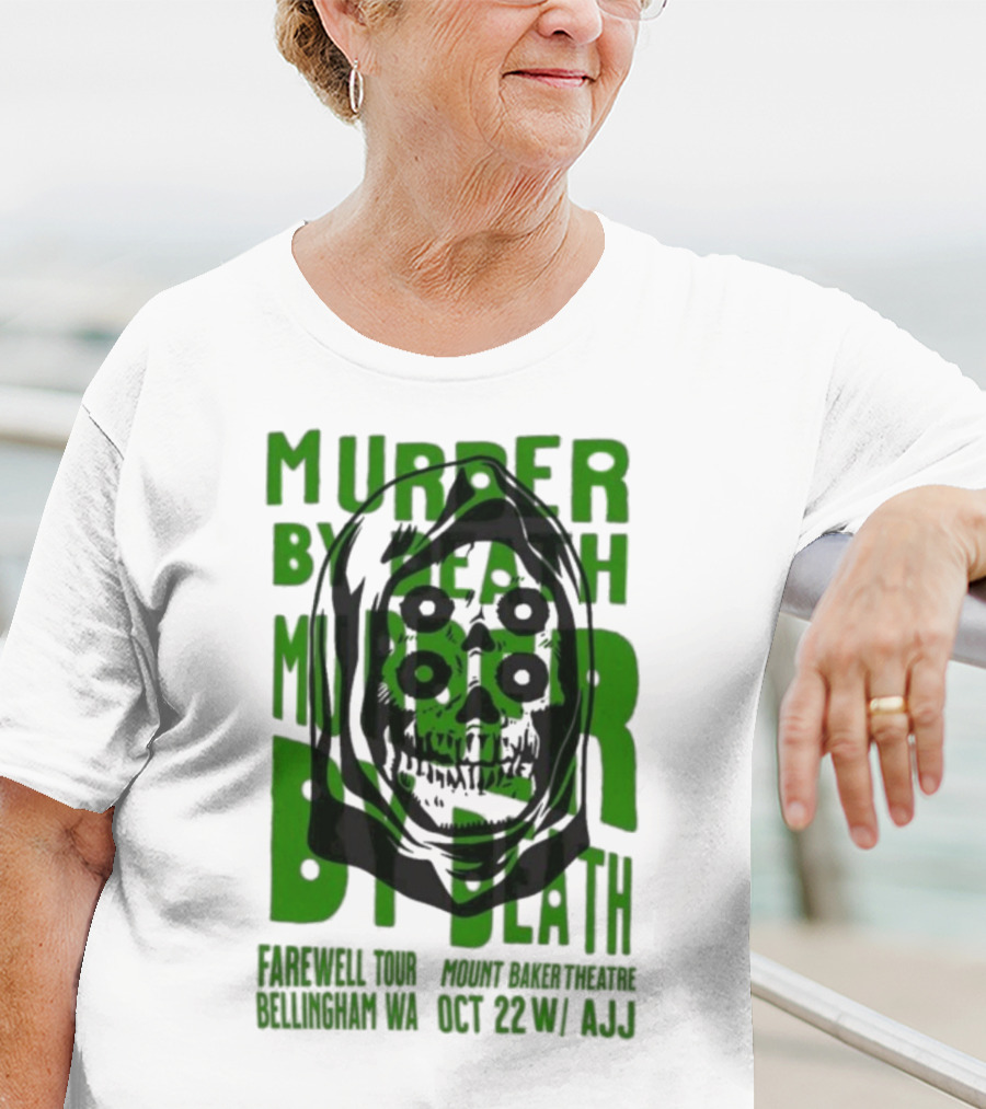 Murder By Death Farewell Tour Bellingham WA Oct 22 With AJJ 20th Anniversary T-Shirt
