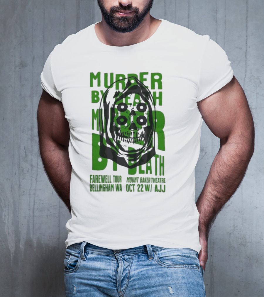 Murder By Death Farewell Tour Bellingham WA Oct 22 With AJJ 20th Anniversary T-Shirt