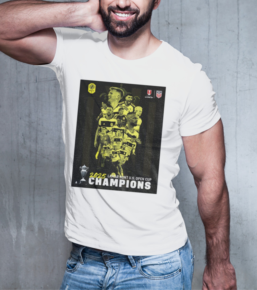 Nashville SC 2025 Lamar Hunt U.S. Open Cup Champions T-Shirt