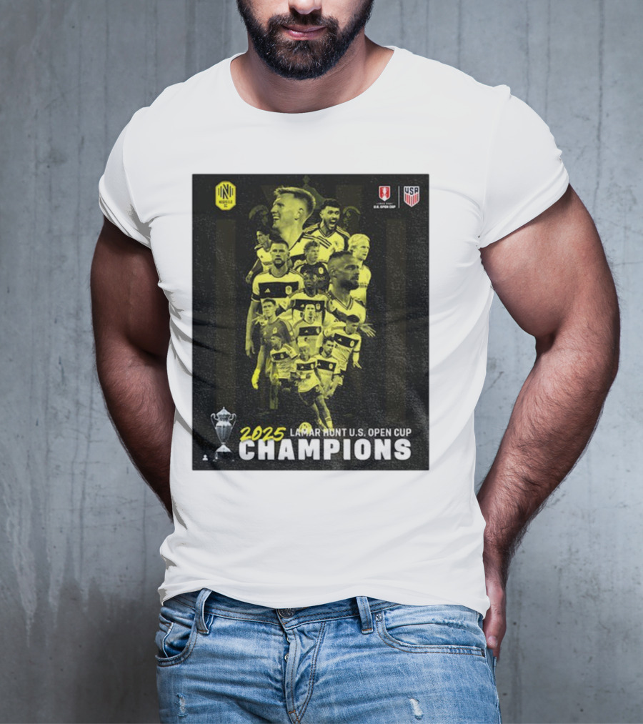 Nashville SC 2025 Lamar Hunt U.S. Open Cup Champions T-Shirt