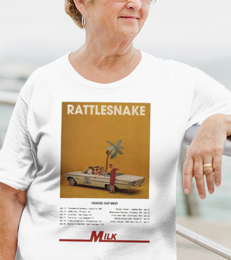 Rattlesnake Milk Feels So Good Headed Out West Tour 2026 T-Shirt