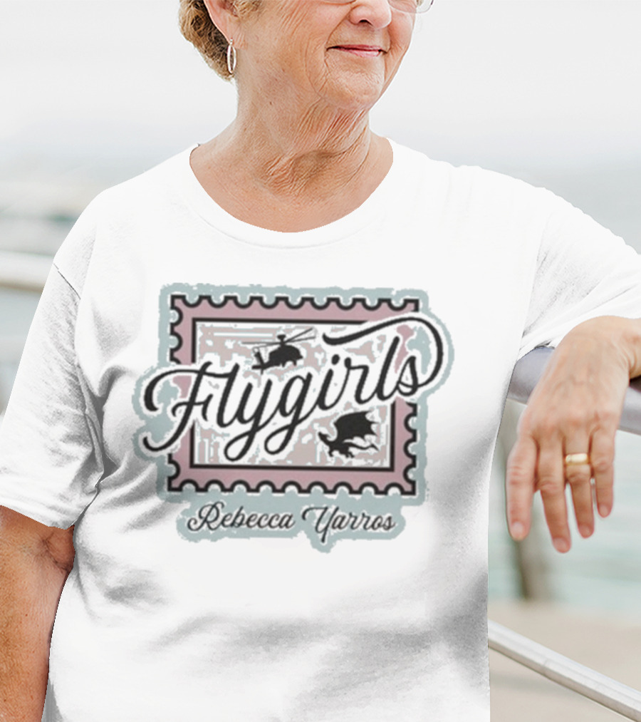 Rebecca Yarros Flygirls Stamp Motif T-Shirt