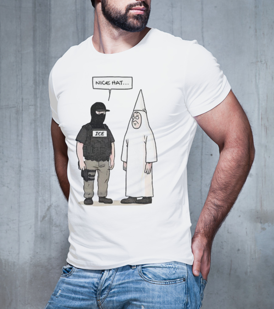 Subtle Fuck Trump Fuck ICE Nice Hat T-Shirt