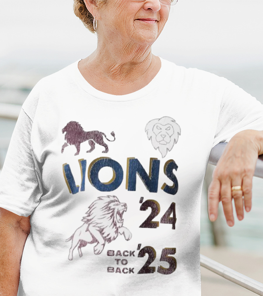 Lions Pride Back To Back '24 '25 T-Shirt
