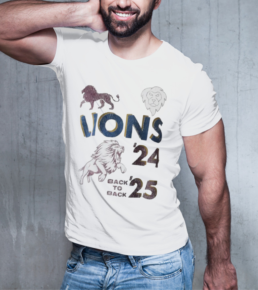 Lions Pride Back To Back '24 '25 T-Shirt
